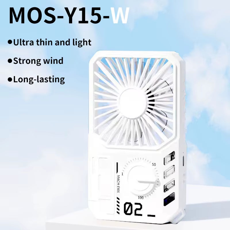 Desk Fan Rechargeable 2000Mah Camping Fan Pocket Fan Handheld Cooling Fan Pocket Handheld Small Fan USB Charging Summer Fan