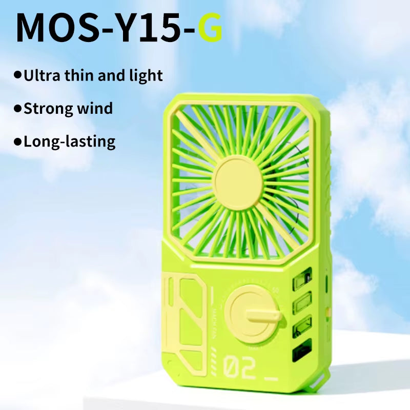 Desk Fan Rechargeable 2000Mah Camping Fan Pocket Fan Handheld Cooling Fan Pocket Handheld Small Fan USB Charging Summer Fan