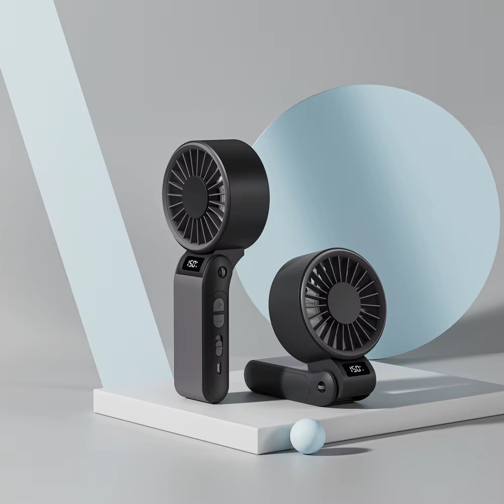 2025 Portable High Speed Fan Mini Fan 3000Mah Rechargeable Battery USB Fan Foldable Handheld Fan for Outdoor Fan